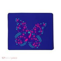 Flower Butterfly Thyroid Cancer Awareness Ribbon Funny Gift Great Gift Mousepad thumb 0