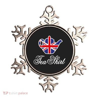 Funny British Tea Gift Uk Teapot Union Jack Flag Tea Pun Gift Ornament