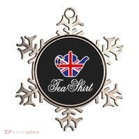Funny British Tea Gift Uk Teapot Union Jack Flag Tea Pun Gift Ornament thumb 0