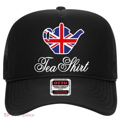 Funny British Tea Gift Uk Teapot Union Jack Flag Tea Pun Gift Hat