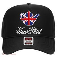 Funny British Tea Gift Uk Teapot Union Jack Flag Tea Pun Gift Hat thumb 0