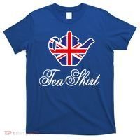 Funny British Tea Gift Uk Teapot Union Jack Flag Tea Pun Gift T-Shirt thumb 0