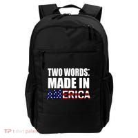 Funny Biden Two Words, Made In America Backpack thumb 0