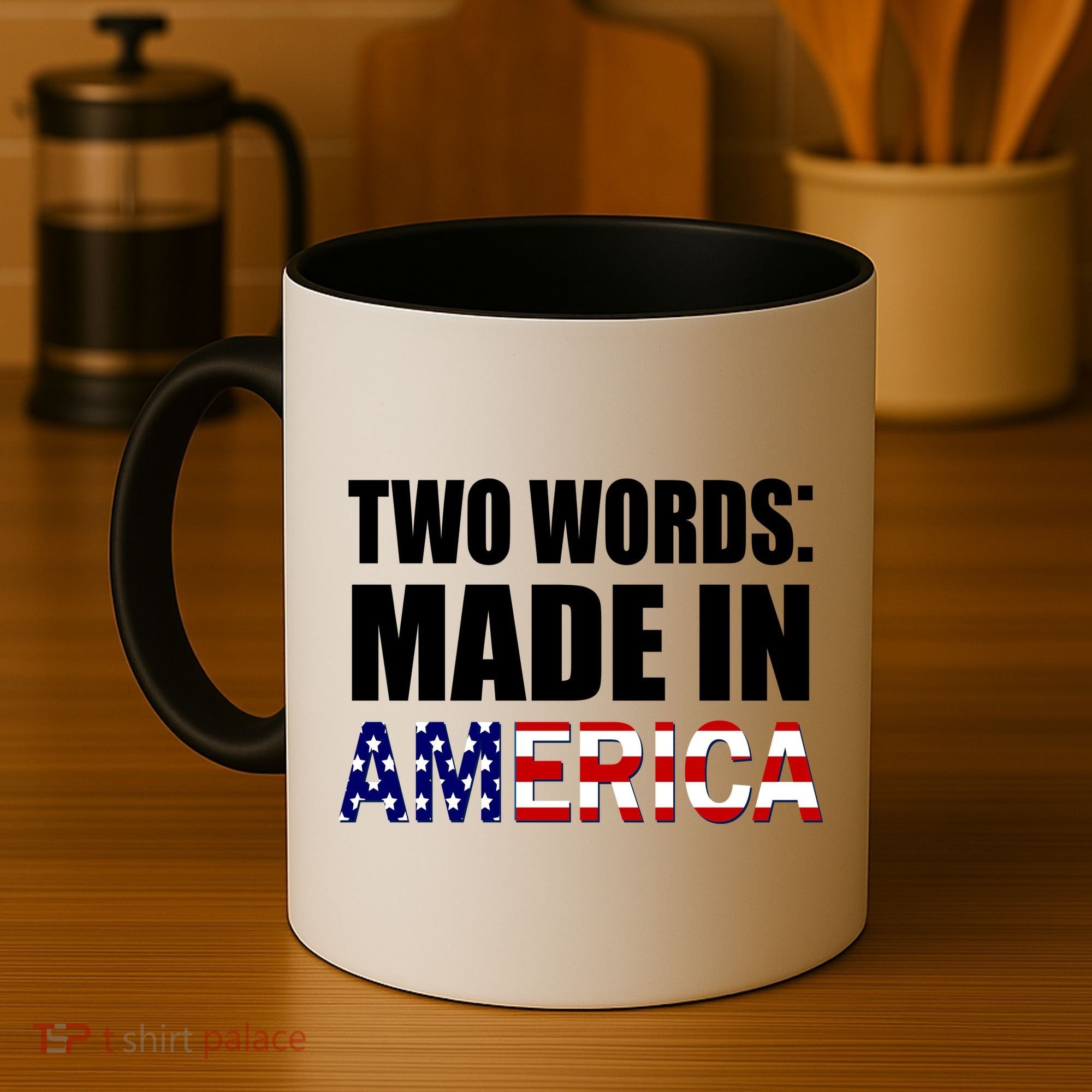 Funny Biden Two Words, Made In America Coffee Mug