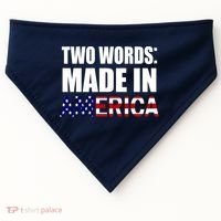 Funny Biden Two Words, Made In America USA-Made Doggie Bandana thumb 0
