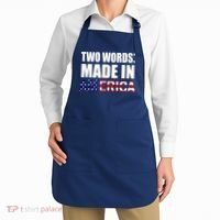Funny Biden Two Words, Made In America Apron thumb 2