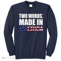 Funny Biden Two Words, Made In America Sweatshirt thumb 0