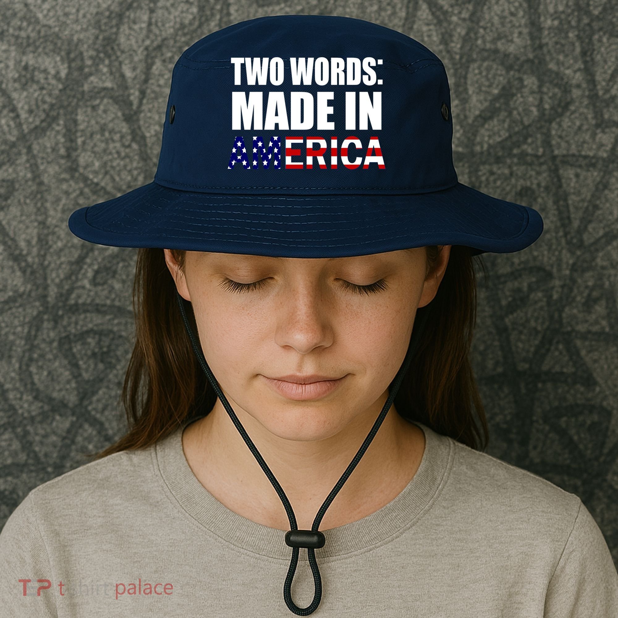Funny Biden Two Words, Made In America Bucket Hat