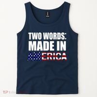 Funny Biden Two Words, Made In America Tank Top thumb 2