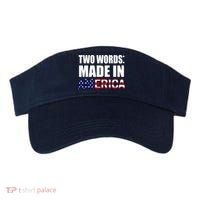 Funny Biden Two Words, Made In America Visor thumb 0