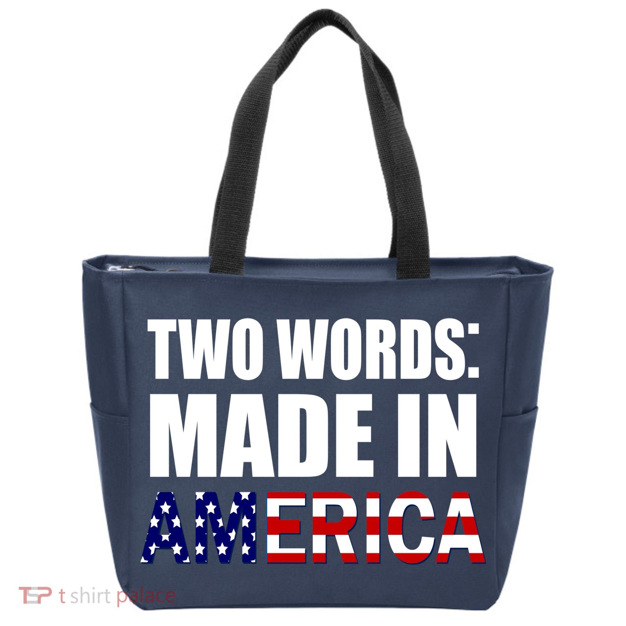 Funny Biden Two Words, Made In America Tote Bag