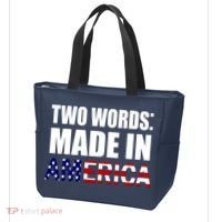 Funny Biden Two Words, Made In America Tote Bag thumb 3