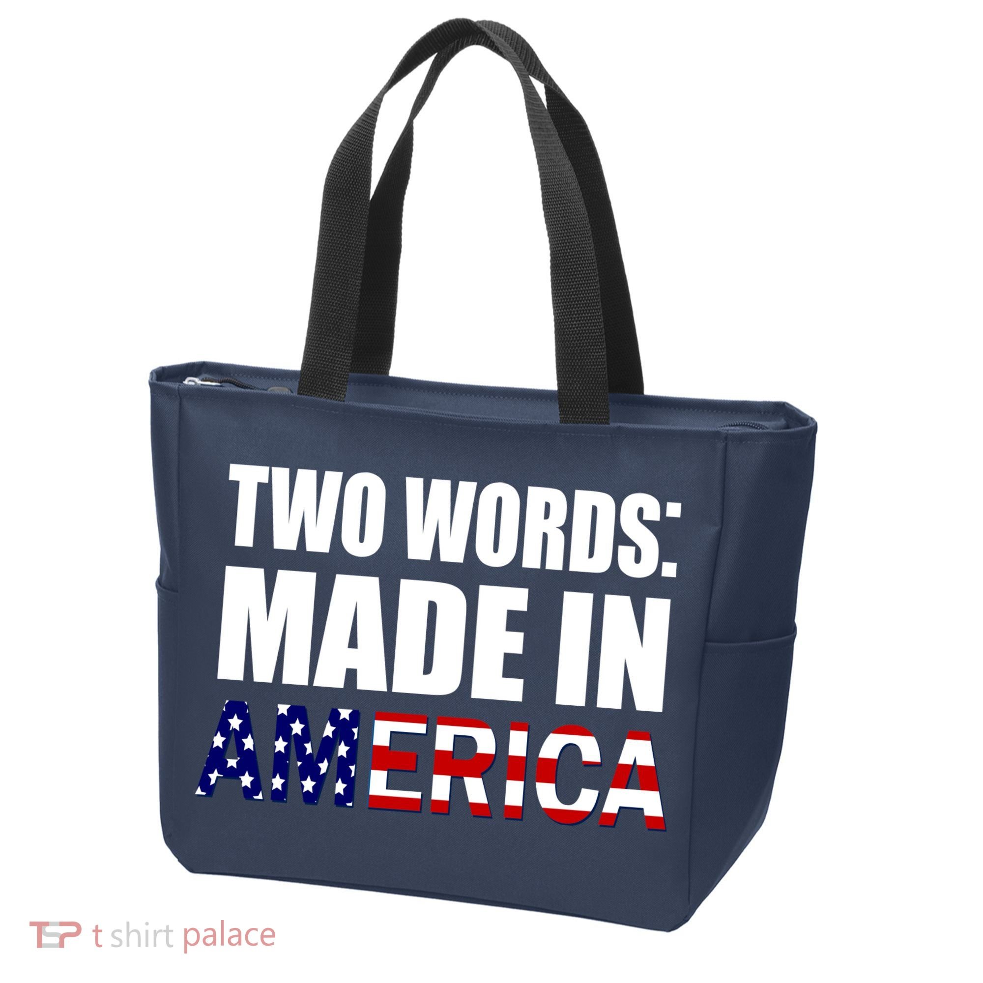 Funny Biden Two Words, Made In America Tote Bag