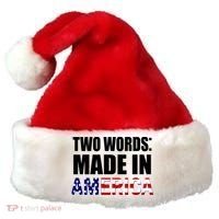Funny Biden Two Words, Made In America Santa Hat thumb 0