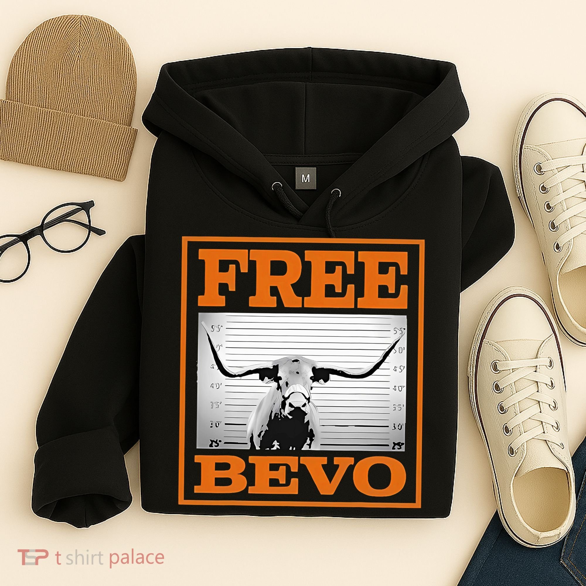 Free Bevvo Texas Mascot Hoodie