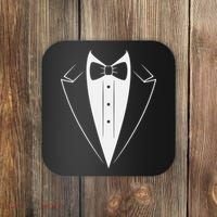 Funny Bow Tie Tuxedo Costume Formal Party For Man Coaster thumb 0