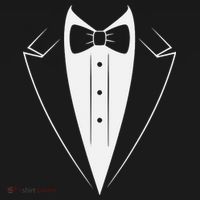 Funny Bow Tie Tuxedo Costume Formal Party For Man Women's Hoodie thumb 2