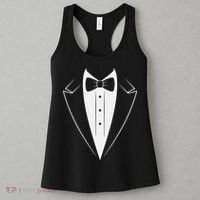 Funny Bow Tie Tuxedo Costume Formal Party For Man Women's Tank Top thumb 3