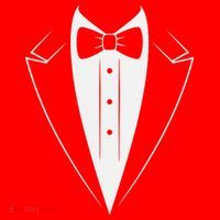 Funny Bow Tie Tuxedo Costume Formal Party For Man Santa Hat thumb 1