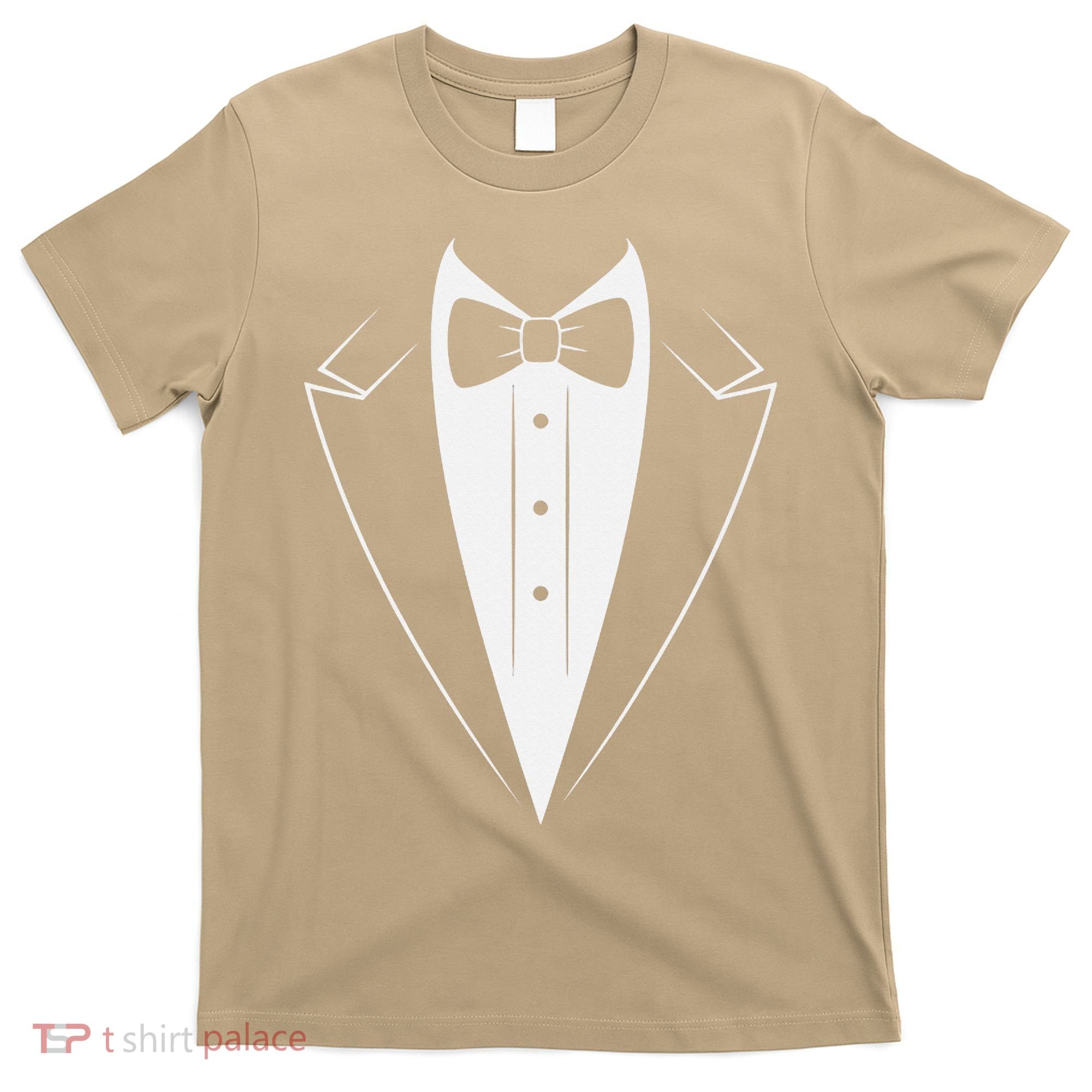 Funny Bow Tie Tuxedo Costume Formal Party For Man T-Shirt