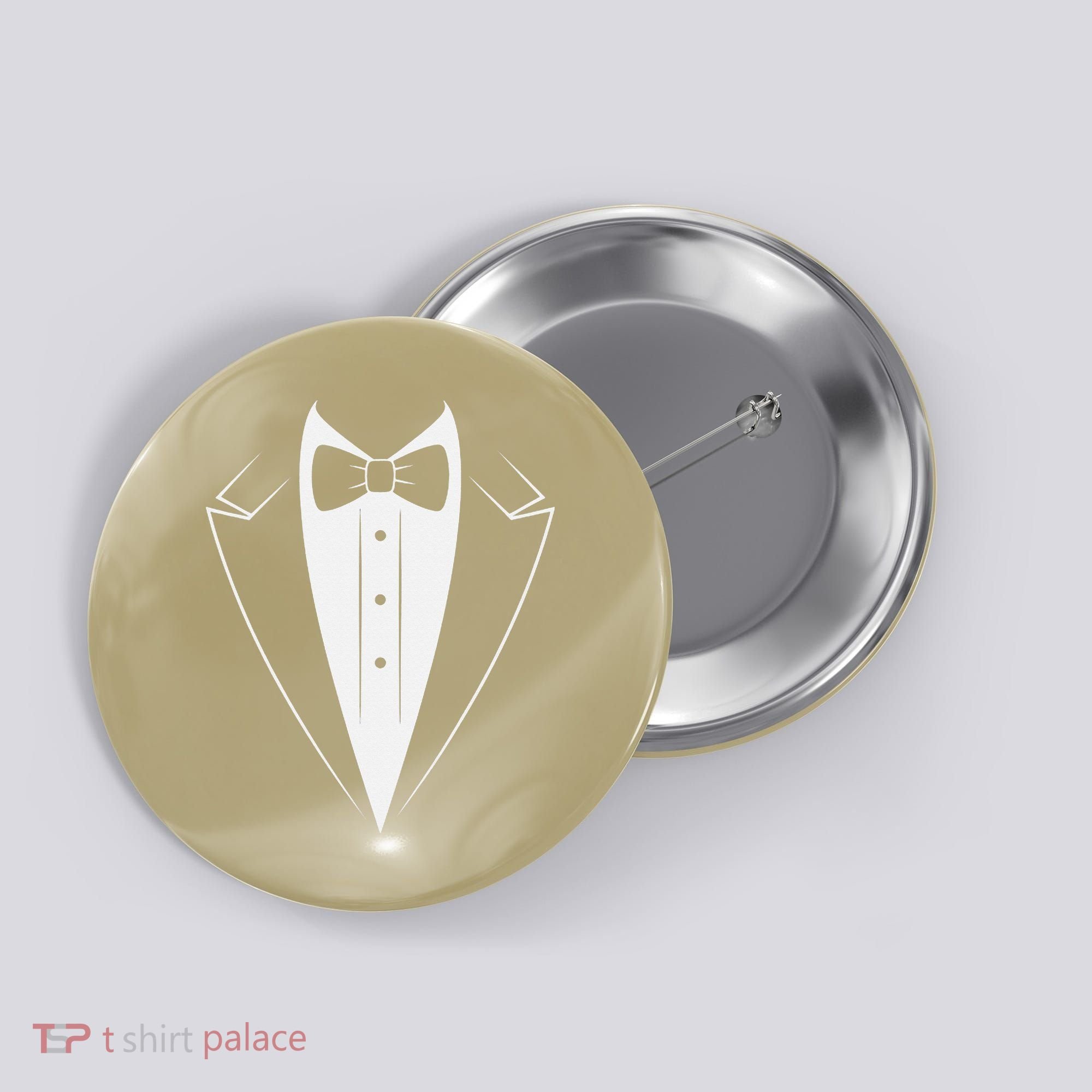 Funny Bow Tie Tuxedo Costume Formal Party For Man Button