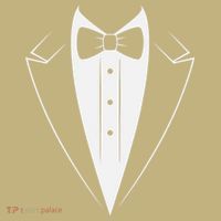 Funny Bow Tie Tuxedo Costume Formal Party For Man Button thumb 1