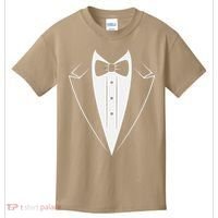 Funny Bow Tie Tuxedo Costume Formal Party For Man Kids T-Shirt thumb 0