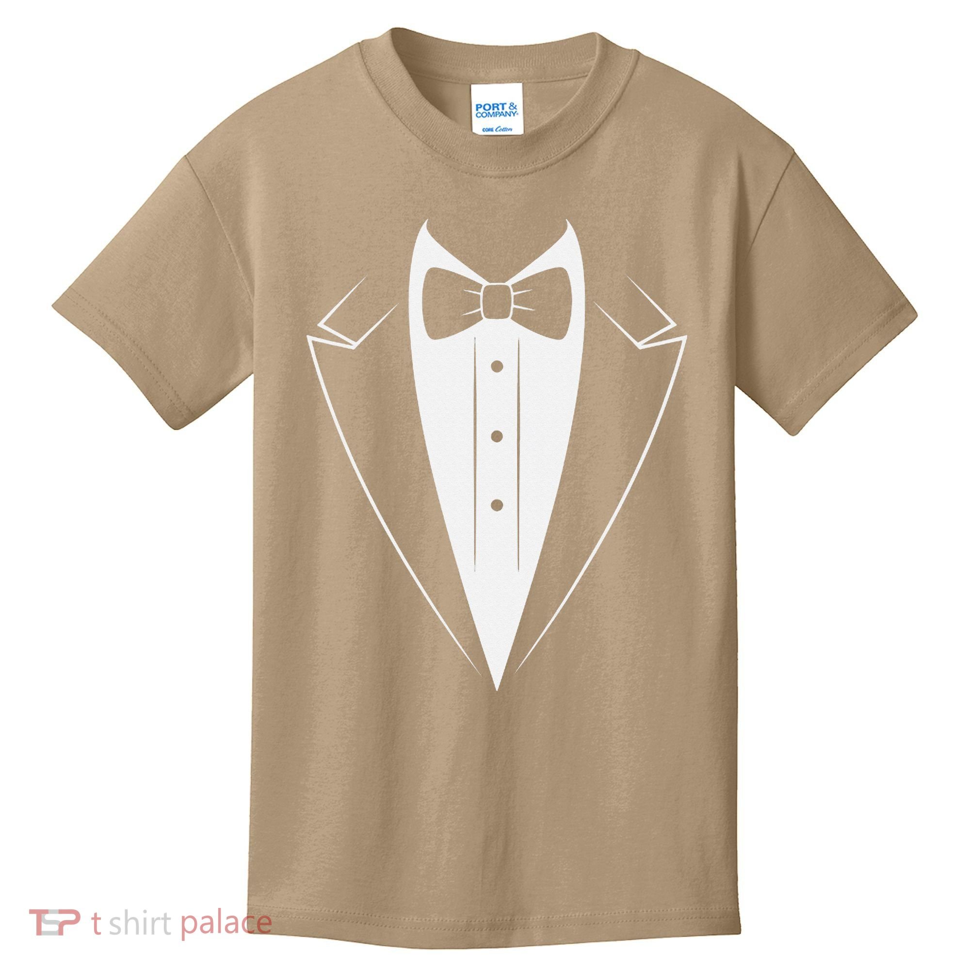 Funny Bow Tie Tuxedo Costume Formal Party For Man Kids T-Shirt