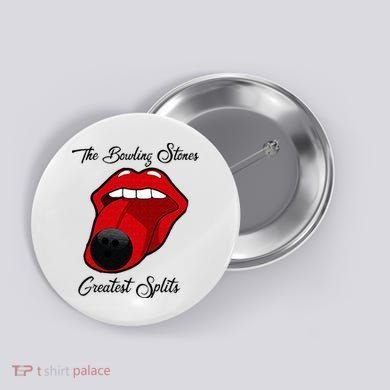 Funny Bowling The Bowling Stones Design Button