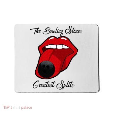 Funny Bowling The Bowling Stones Design Mousepad