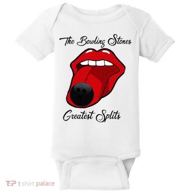 Funny Bowling The Bowling Stones Design Baby Bodysuit