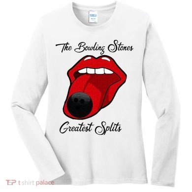 Funny Bowling The Bowling Stones Design Women's Long Sleeve Shirt