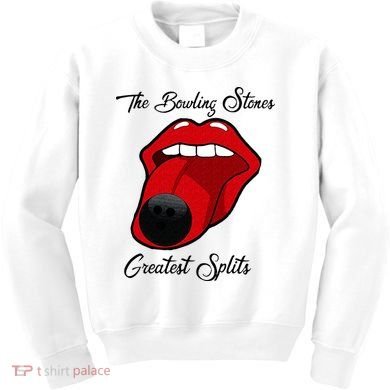 Funny Bowling The Bowling Stones Design Kids Sweatshirt
