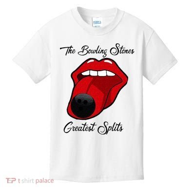Funny Bowling The Bowling Stones Design Kids T-Shirt