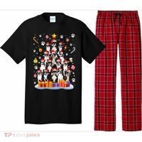Funny Boston Terrier Dog Ugly Sweater Christmas Tree Xmas Pajama Set thumb 0