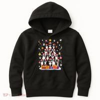 Funny Boston Terrier Dog Ugly Sweater Christmas Tree Xmas Kids Hoodie thumb 0
