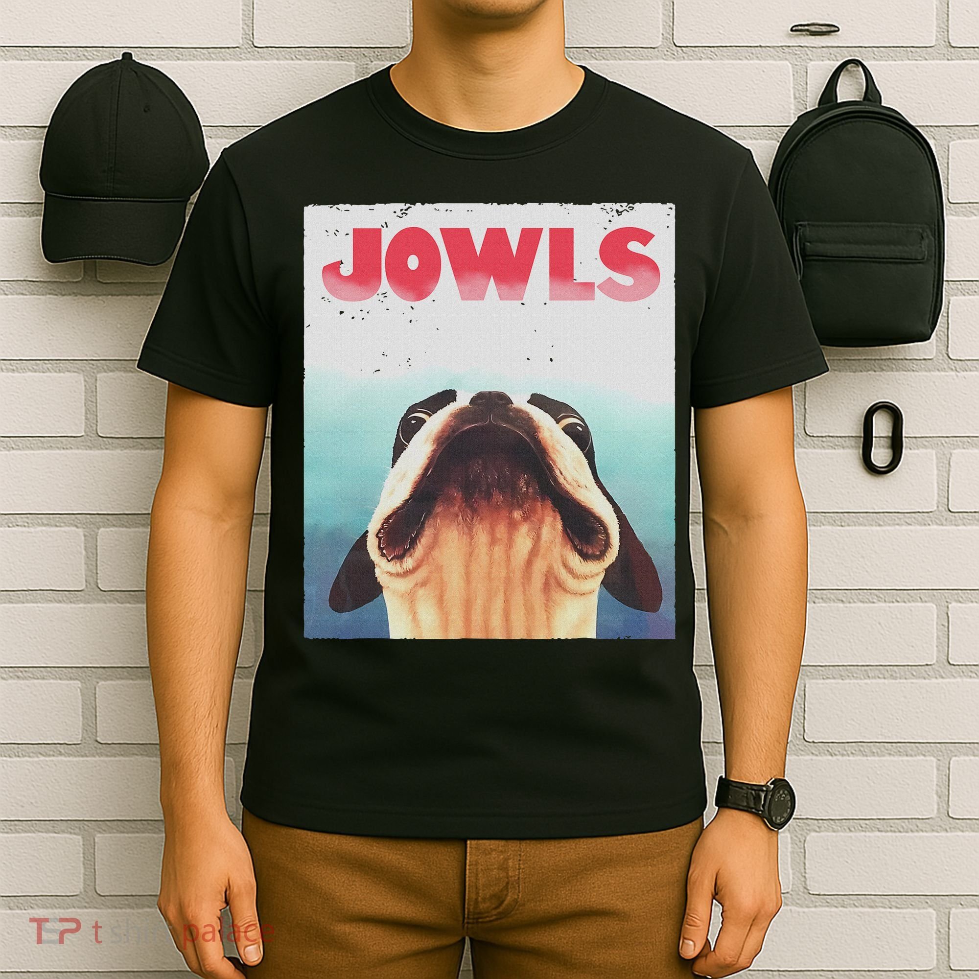 Funny Boston Terriers Jowls Dog Mom, Dog Dad T-Shirt