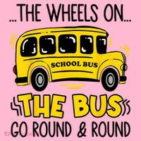 Funny Back To School Funny The Wheels On The Bus Kids Boy Coaster thumb 2