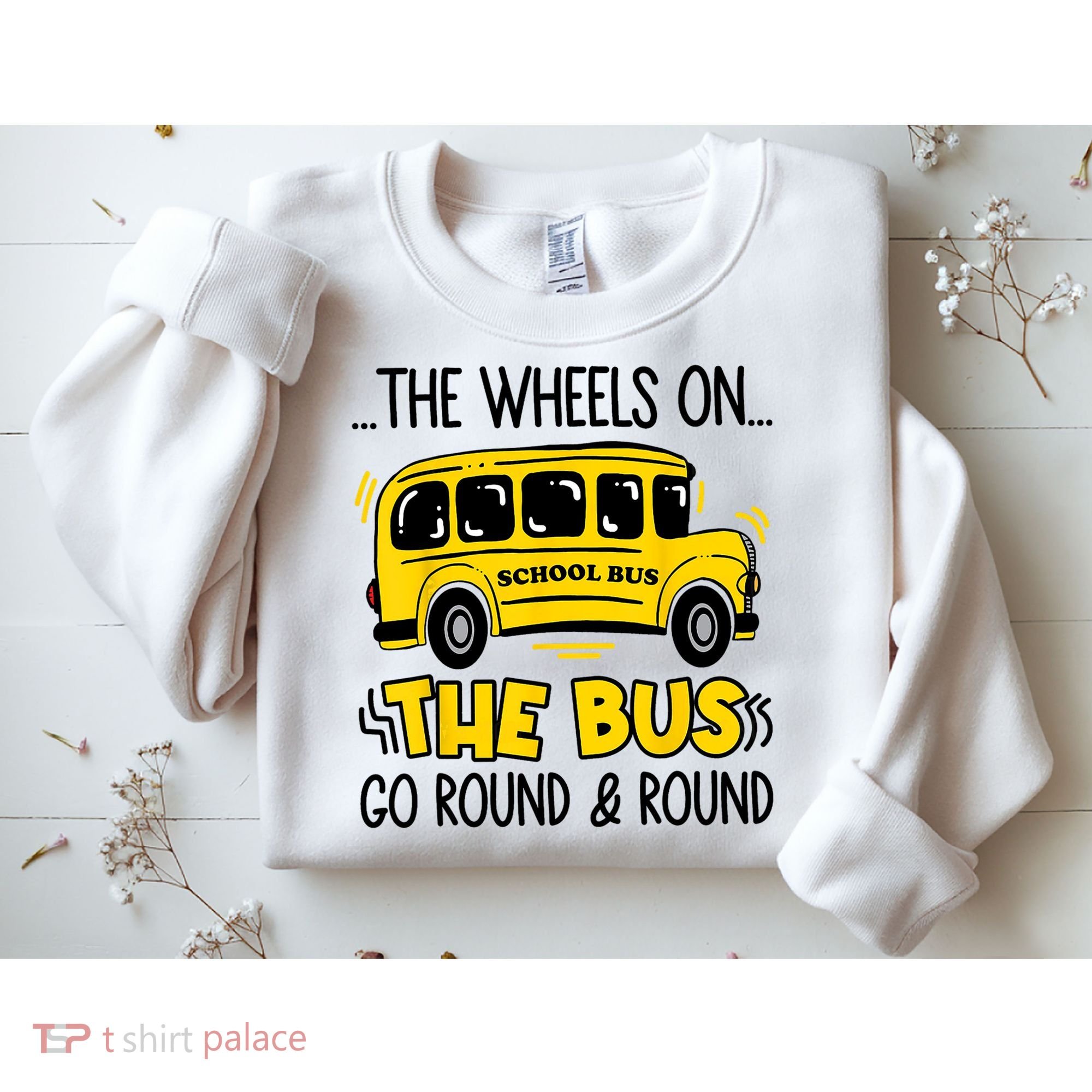 Funny Back To School Funny The Wheels On The Bus Kids Boy Sweatshirt