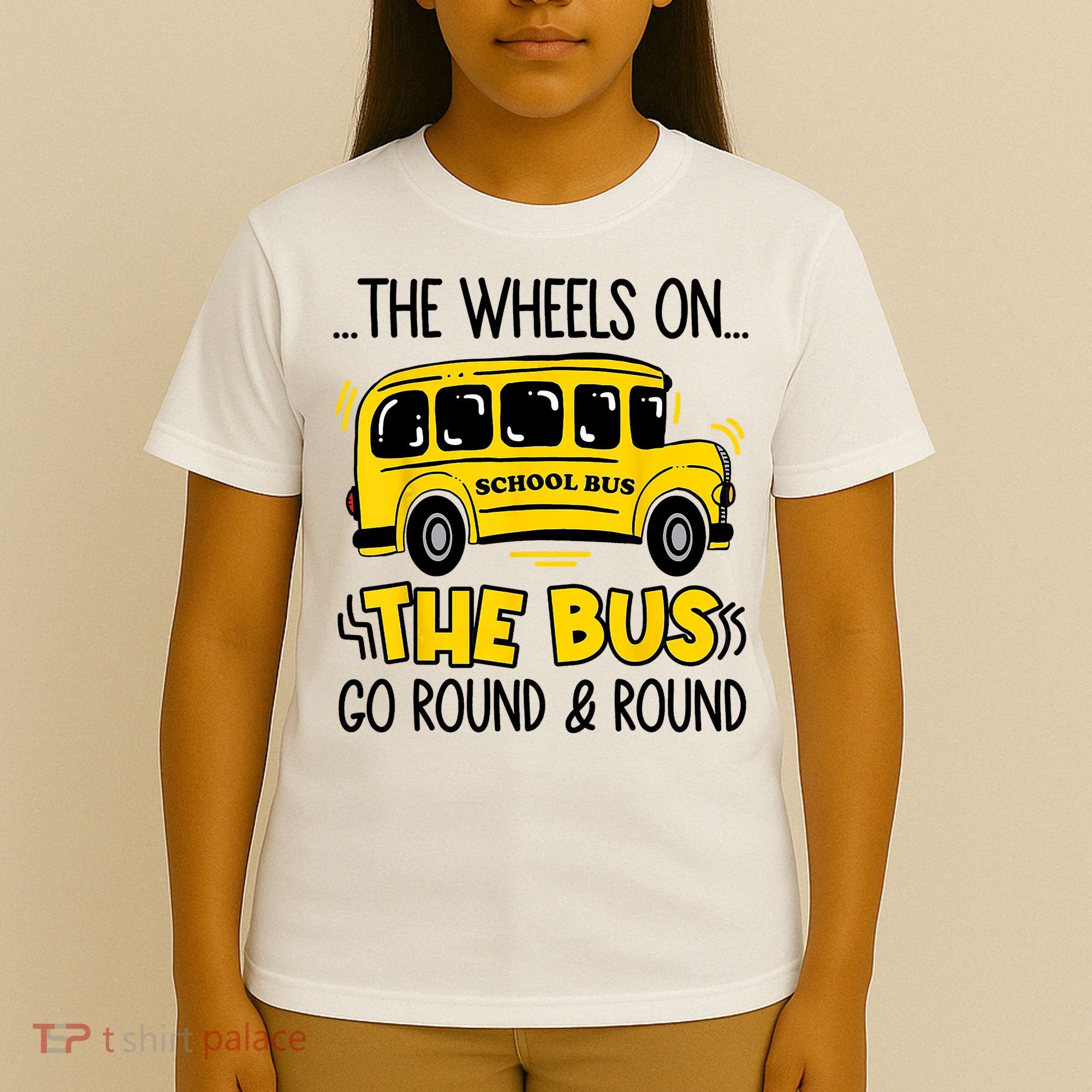 Funny Back To School Funny The Wheels On The Bus Kids Boy T-Shirt