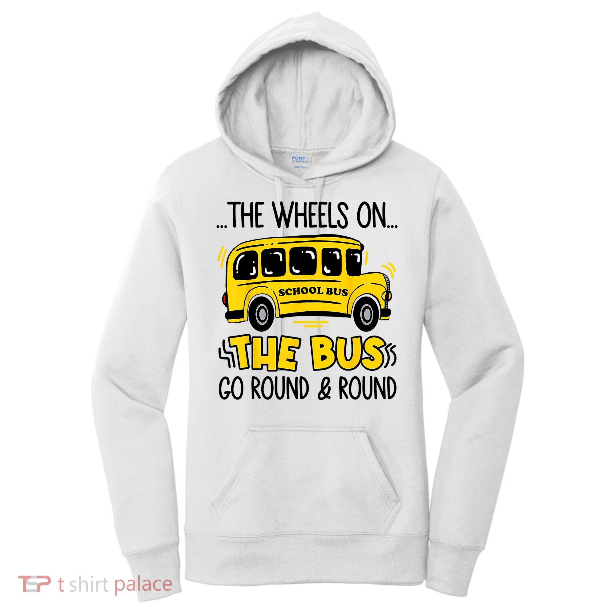 Funny Back To School Funny The Wheels On The Bus Kids Boy Women's Hoodie