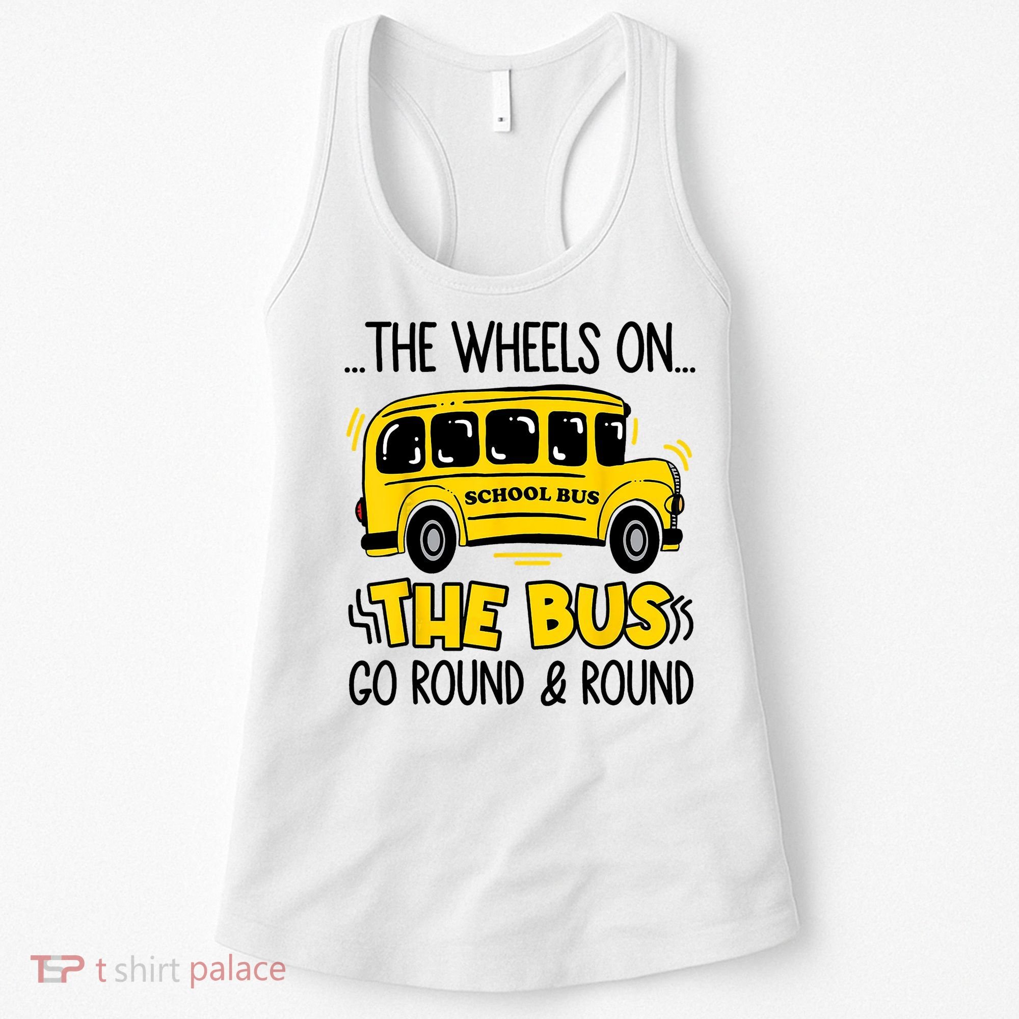 Funny Back To School Funny The Wheels On The Bus Kids Boy Women's Tank Top