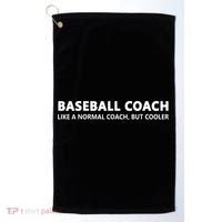 Funny Baseball Trainer Definition Baseball Coach Golf Towel thumb 0