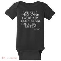 Funny Back To School History Lover History Teacher Student Baby Bodysuit thumb 0