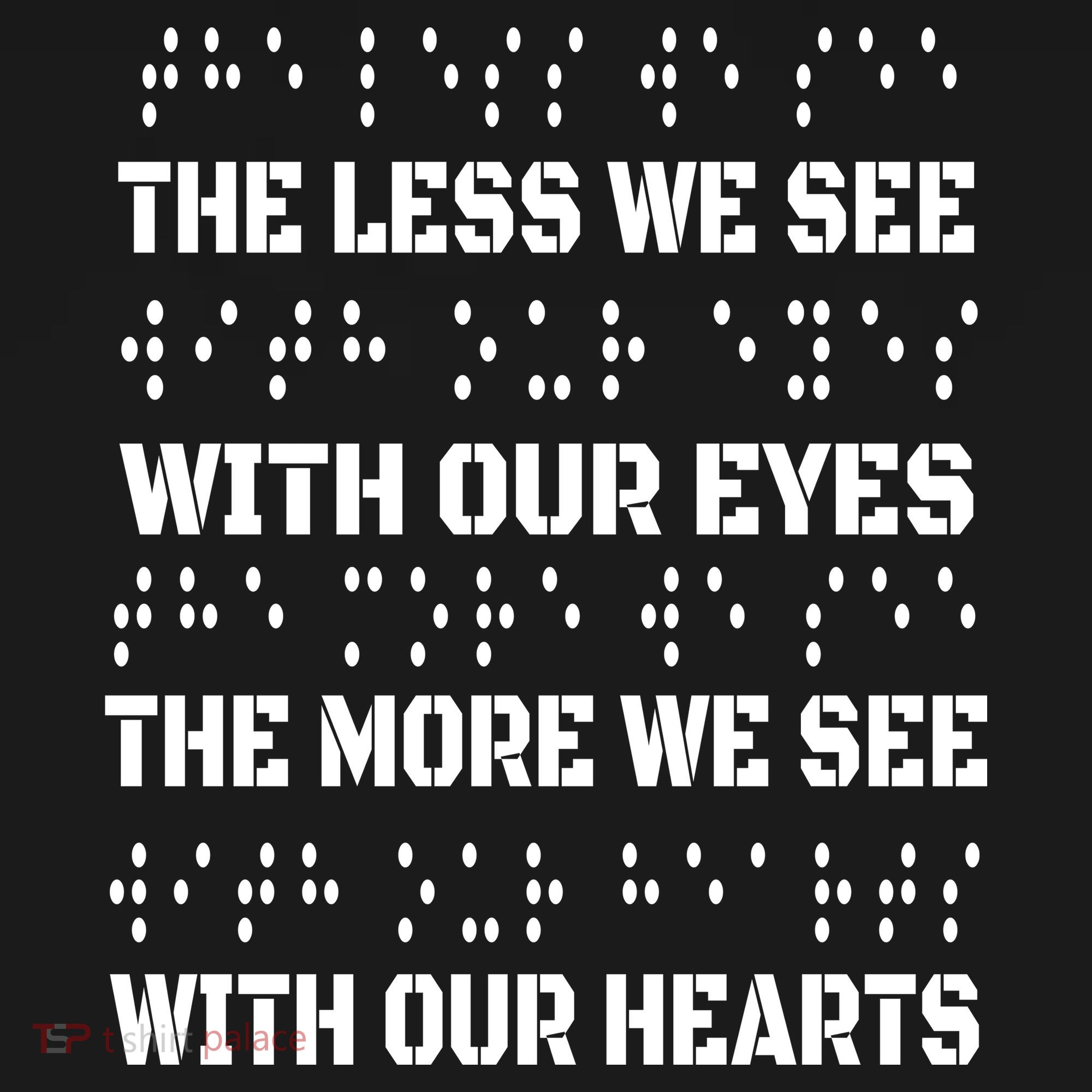 Funny Braille The Less We See With Our Eyes Women's Hoodie