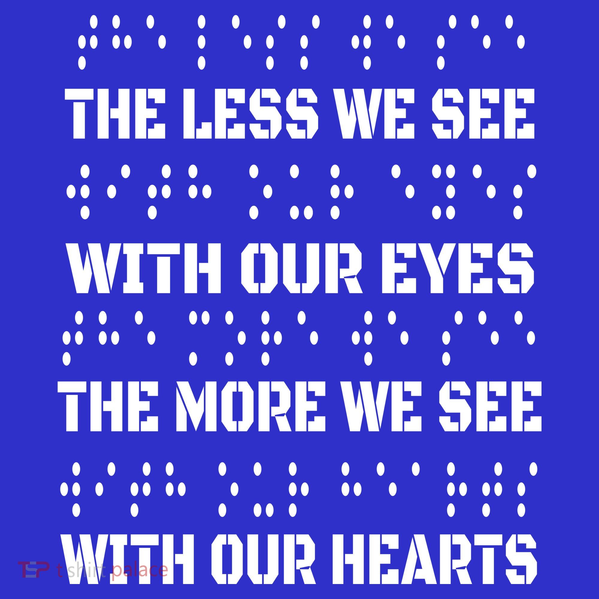 Funny Braille The Less We See With Our Eyes Apron
