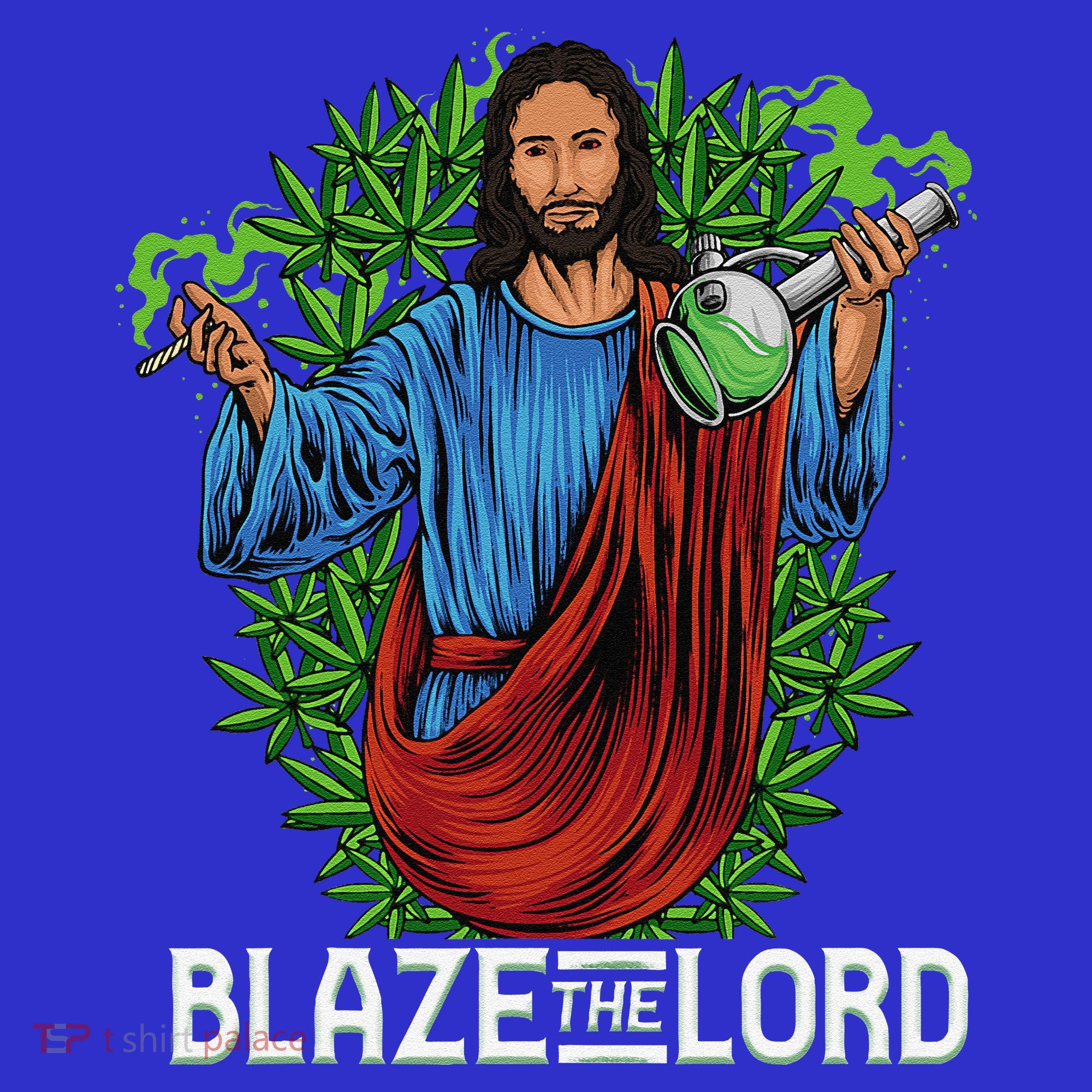 Funny Blaze The Lord High Stoned Jesus 420 Weed Lovers Gift Sweatshirt