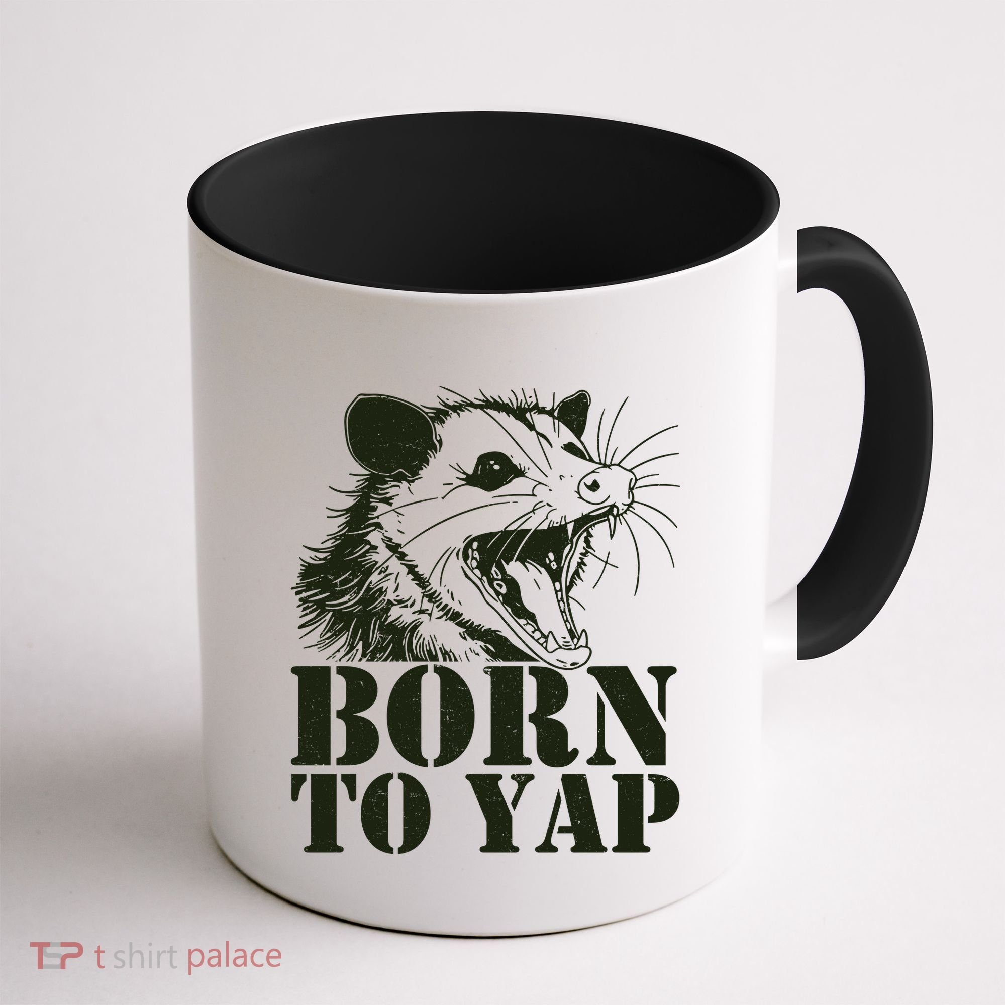 Funny Born To Yap Opossum Coffee Mug