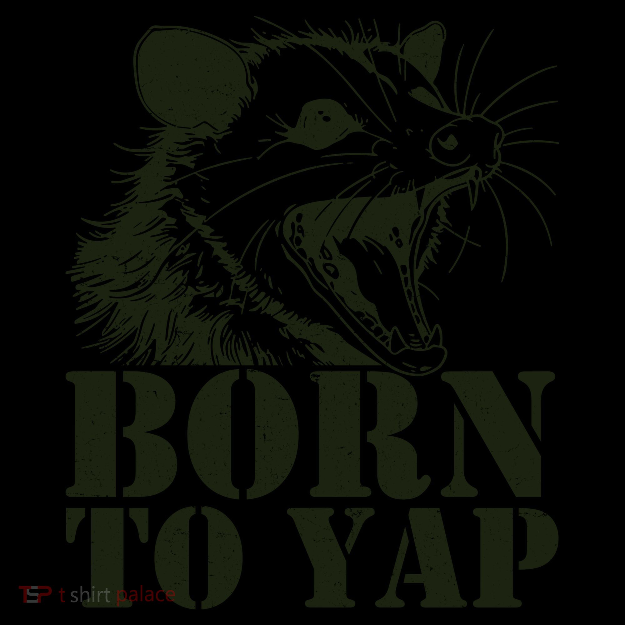 Funny Born To Yap Opossum Coffee Mug