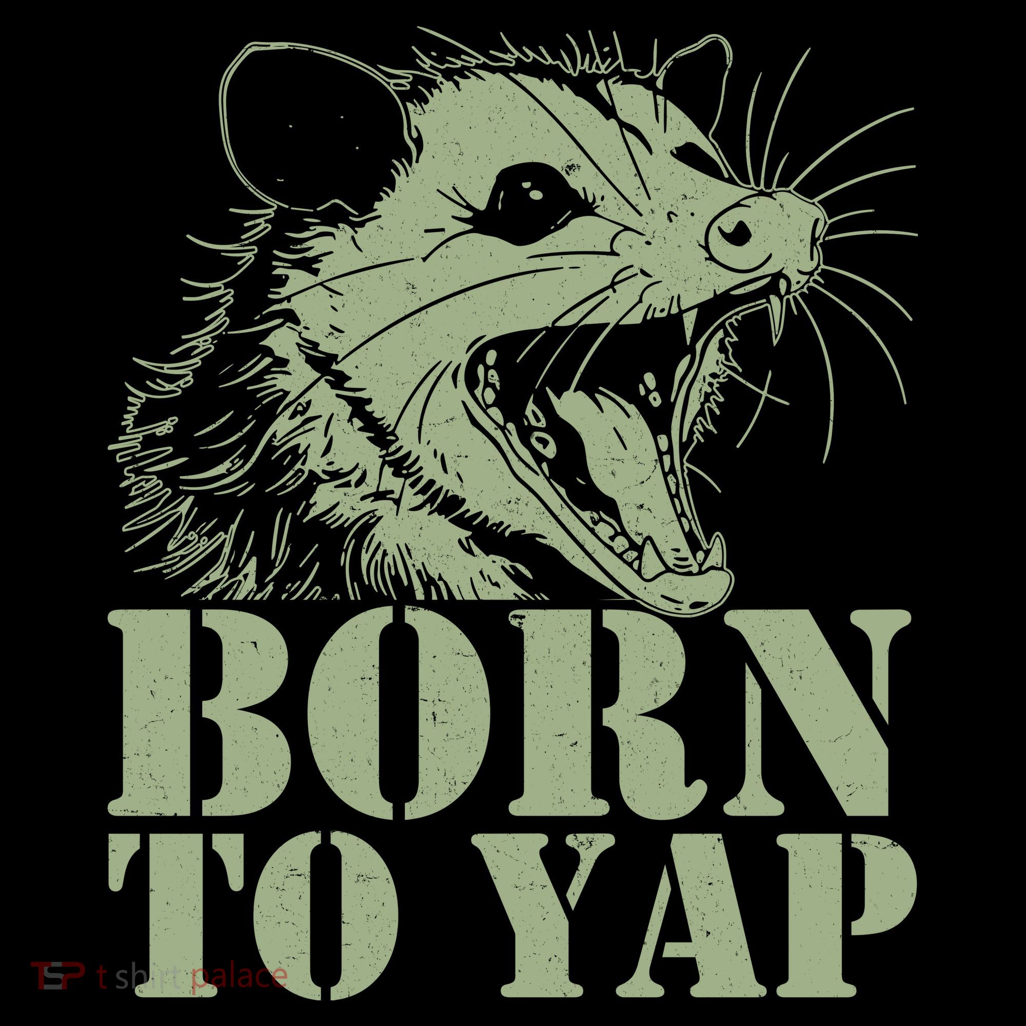 Funny Born To Yap Opossum Women's Hoodie